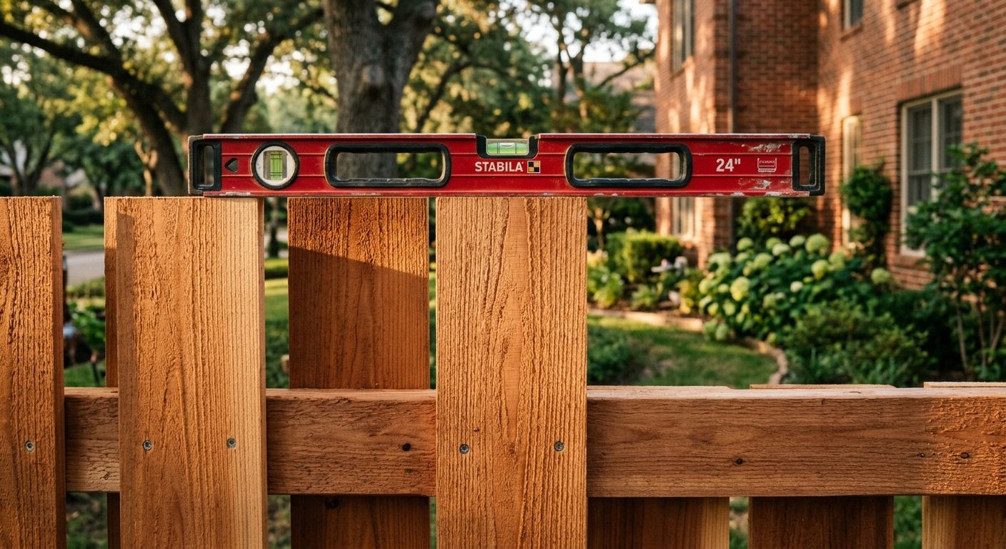 Why Pre-Made Fence Panels Fail on Sloped Homewood Properties