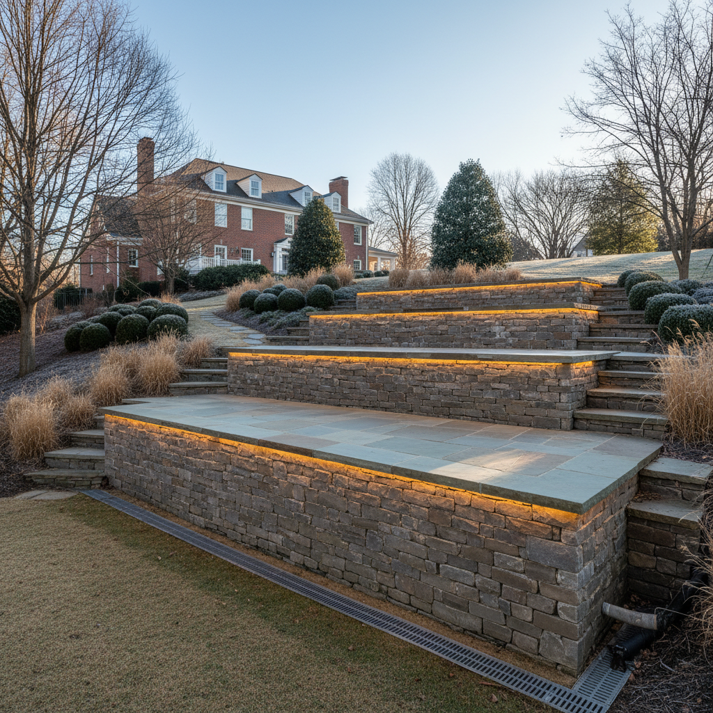 Retaining Wall Contractors in Birmingham: Protecting Your Landscape from Alabama’s Winter Erosion
