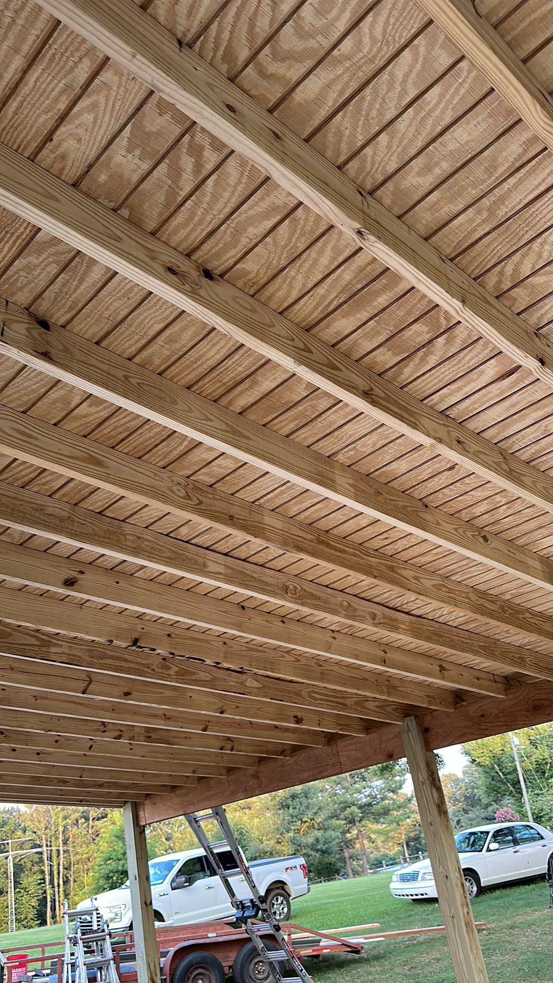 Covered Porch Addition In Cropwell, Alabama
